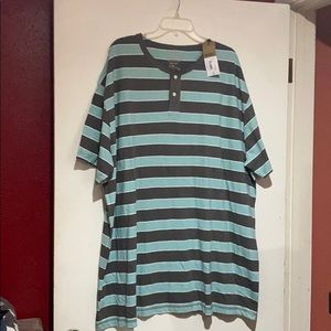 Men’s Foundry short sleeve Henley 4XLT gray